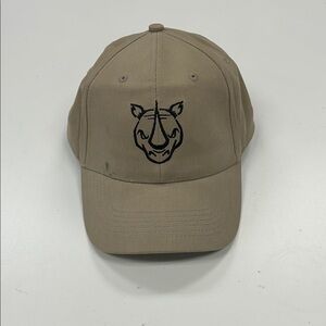 Tan Rhino Embroidered Cap
